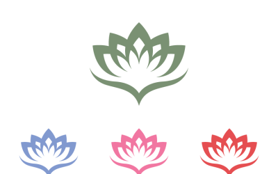 Lotus Flower Logo Template Design