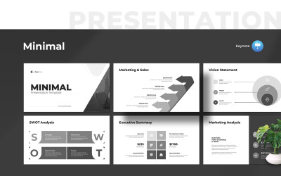 Presentazione minima - Modello Apple Keynote