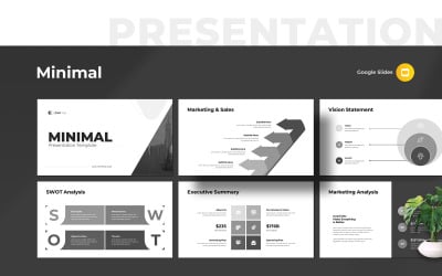 Presentazione minima - Modello di Google Slides