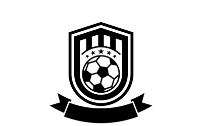 Modèle de conception de logo d&amp;#39;emblème de football