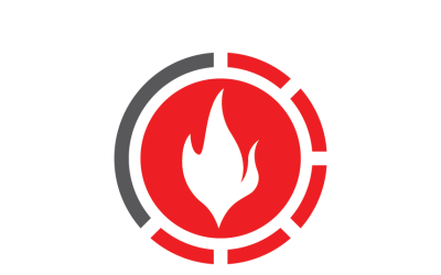 Modern Fire Logo Template