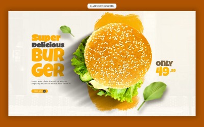 Delicious Food Social Media Web  Banner Template