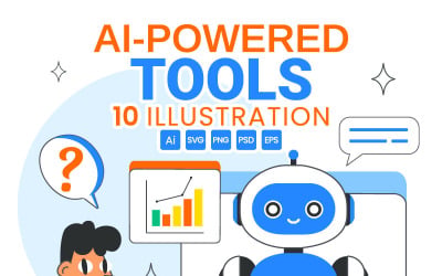 10 illustrationer av AI-drivna verktyg