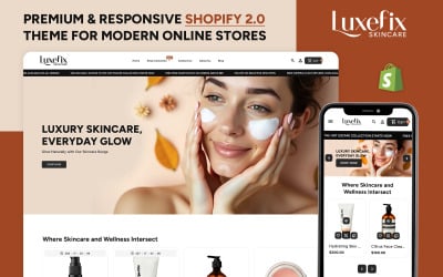 Luxefix - Beauty and Skincare Responsive Shopify Theme for eCommerce