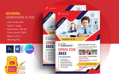 School Admission Promotional Flyer