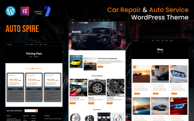 AutoSpire-Car Repair &amp;amp; Auto Service WordPress Elementor Theme