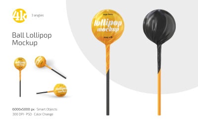 Ball Lollipop Mockup PSD Templates