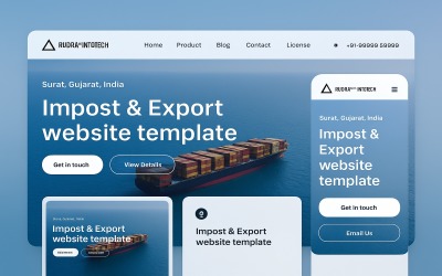 GlobalTrade – Шаблон веб-сайту для бізнесу з імпортом та експортом Next.js з бекендом Nodejs