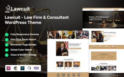 Lawcuit - Law Firm and Consultant WordPress Theme