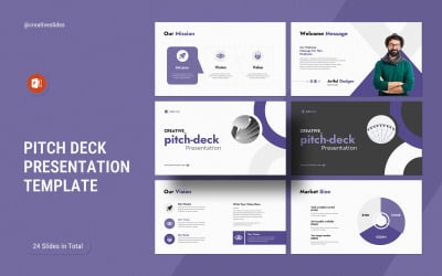 Шаблон презентации PowerPoint Pitch Deck-2025