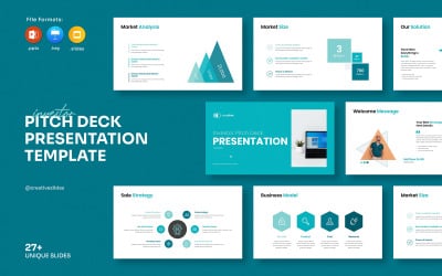 Шаблон презентации Pitch-Deck 2025