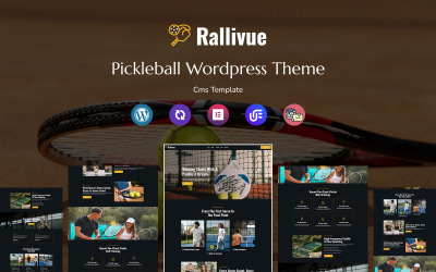 Rallivue - Pickleball Club Multifunctioneel Responsief WordPress-thema