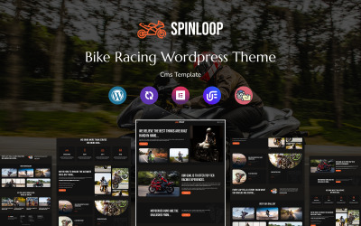 Spinloop – wielofunkcyjny, responsywny motyw WordPress dla Bike Racing Club