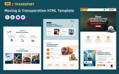 Transsport -  Moving &amp;amp; Transporation HTML Template