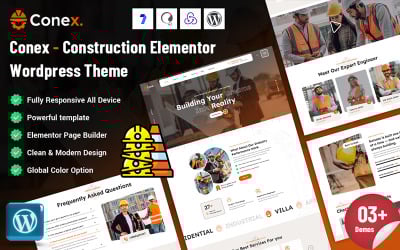 Conez - Construction Elementor WordPress Theme