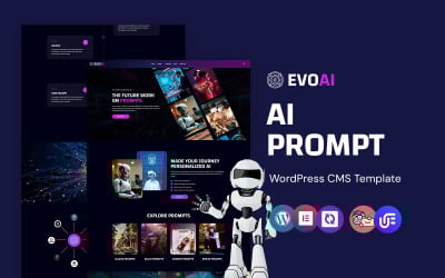 Evoai — тема WordPress Elementor с подсказками и технологиями ИИ