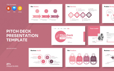 Шаблон презентации Pitch Deck — 2025