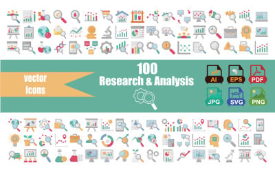 Research &amp;amp; Analysis Icon Pack | 6 Unique Styles