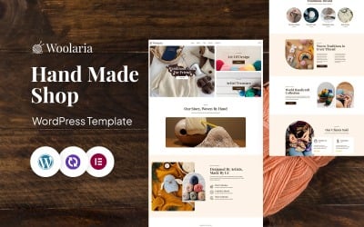 Woolaria – Шаблон Elementor для WordPress CMS ручної роботи та ремесел