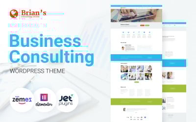 Brian's - Business Consulting Elementor Theme for Professional Services Website