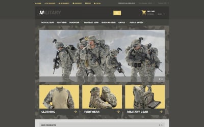 Military Store Magento Theme