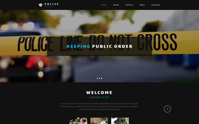 Modèle de site Web d&amp;#39;entité de police