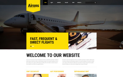 Modello di sito Web Airons