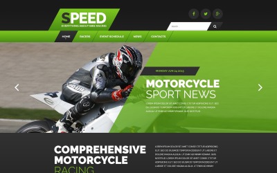 "Motor Racing" modèle web adaptatif #54561