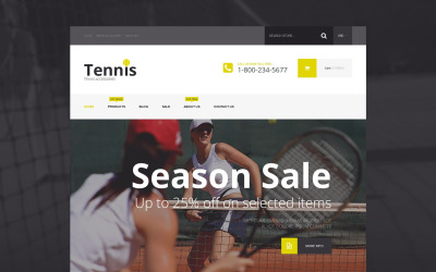 Tennis tillbehör Shopify-tema