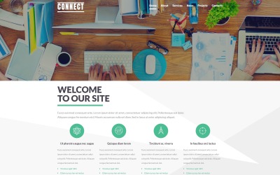 Responsywny szablon Joomla Communications Service Theme #54598