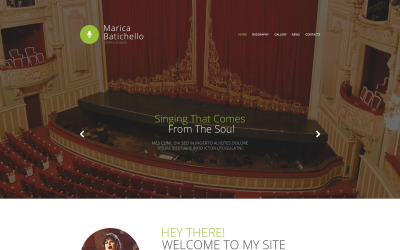 Responsywny szablon strony www Opera Singer #54565