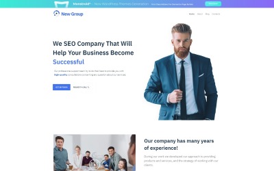 Tema De WordPress "Tema WordPress Gratis para Sitio de Consultoría" #54599