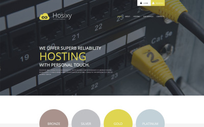 Template WordPress Responsive #54586 "Hosting Company"