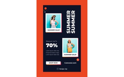 Instagram Stories Summer Discount 70%