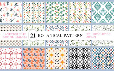 Patrón floral vectorial inspirado en la naturaleza | Elegante diseño botánico | Diseño minimalista de naturaleza
