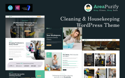 AreaPurify – motyw WordPress do sprzątania i prowadzenia gospodarstwa domowego