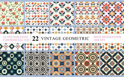 Classico motivo ornamentale per piastrelle | Elegante motivo geometrico ornato | Motivo floreale senza soluzione di continuità