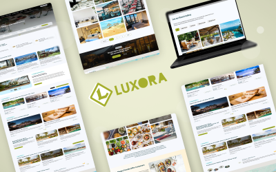 LUXORA - Modèle HTML de site Web de complexe hôtelier