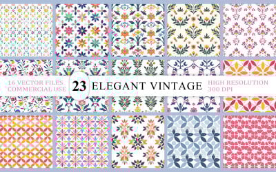 Набор бесшовных узоров с орнаментом «Мандала» | Элегантный геометрический цветочный узор | Винтажный декоративный