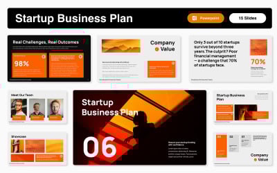 Startup Business Plan Powerpoint Template