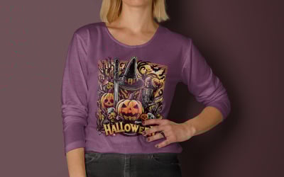 Boo Halloween Shirt Design