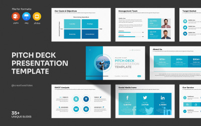 Шаблон презентации Pitch Deck.