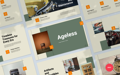 Šablona PowerPointu s vintage prezentací