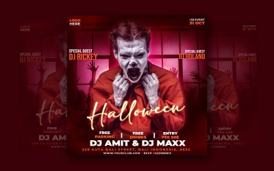 Halloween Horror Social Media Template