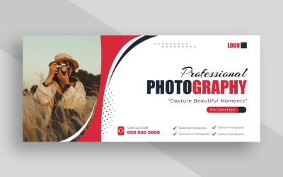 Modello di copertina di Facebook per servizio fotografico Ver-1