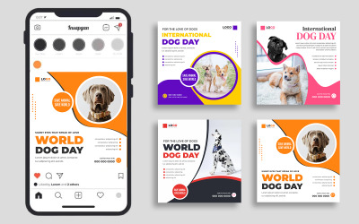 Social-Media-Beitrag zum Internationalen Tag des Hundes, Version 1