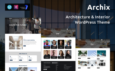 Archix – Tema WordPress de Arquitetura Moderna e Interiores