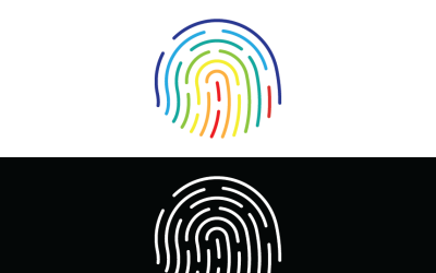 Digital Identity Fingerprint Logo