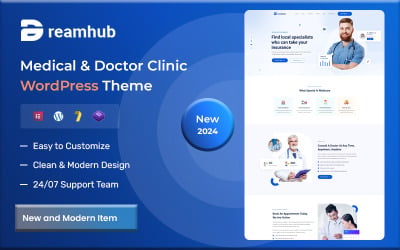 DreamHub - Tema de WordPress para clínicas médicas y médicas