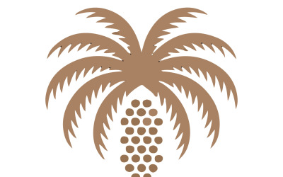 Palm tree icon silhouette art